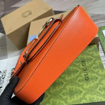Gucci 764155 Gucci Horsebit 1955 Shoulder Bag Orange