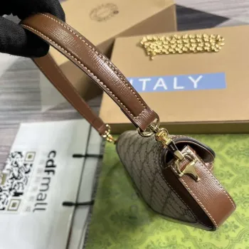 Gucci 774209 Gucci Horsebit 1955 Mini Shoulder Bag Brown