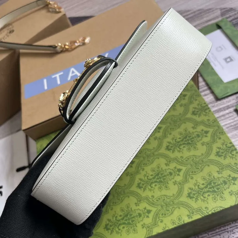 Gucci 735178 Gucci Horsebit 1955 small shoulder bag Mint Green