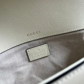 Gucci 735178 Gucci Horsebit 1955 small shoulder bag White