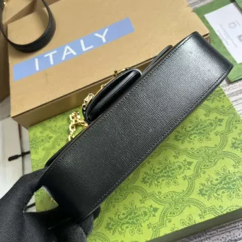 Gucci 735178 Gucci Horsebit 1955 small shoulder bag Black