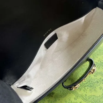 Gucci 735178 Gucci Horsebit 1955 small shoulder bag Black