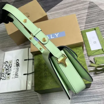 Gucci 602204 Horsebit 1955 shoulder bag Avocado Green