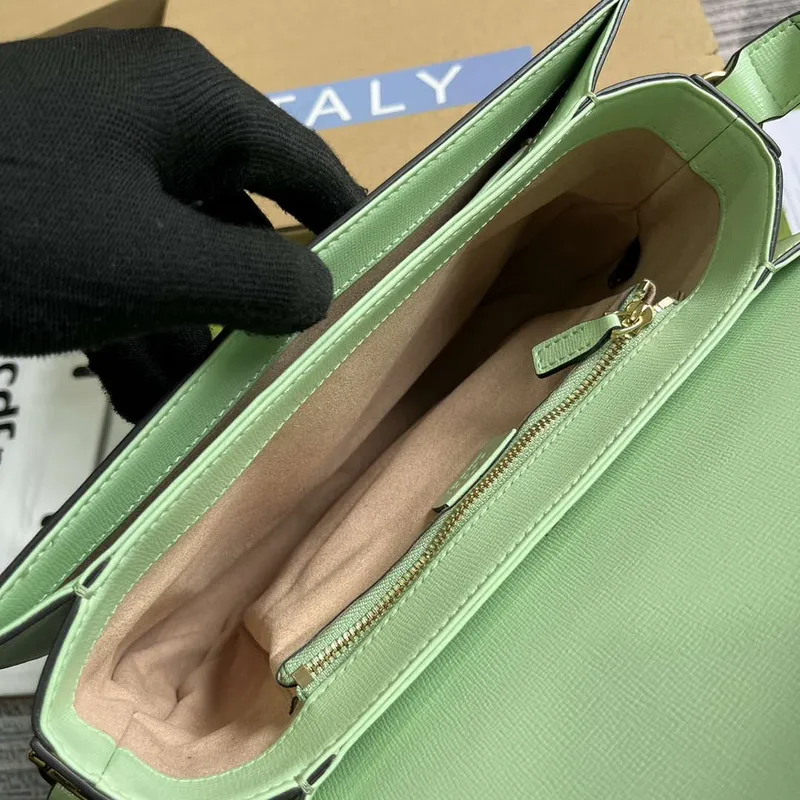 Gucci 602204 Horsebit 1955 shoulder bag Avocado Green
