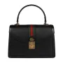 Gucci    651055 Ophidia Small Top Handle Bag With Web Black leather
