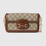 Gucci 752002 Gucci Horsebit 1955 Mini Bag  Beige and Brown