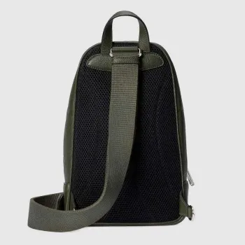 Gucci 766937 Jumbo GG Crossbody Bag Dark green
