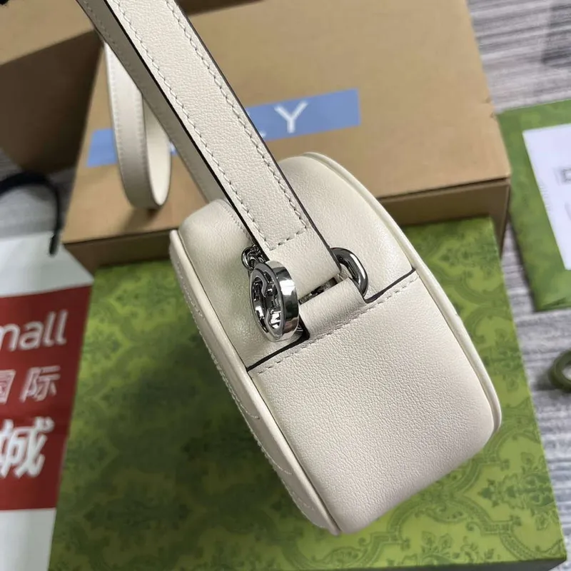 Gucci 760175 Blondie Mini Shoulder Bag White