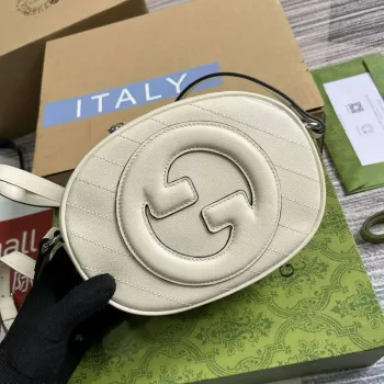 Gucci 760175 Blondie Mini Shoulder Bag White