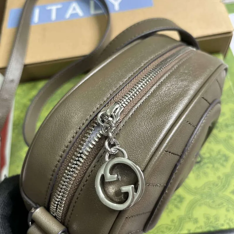 Gucci 760175 Blondie Mini Shoulder Bag Brown