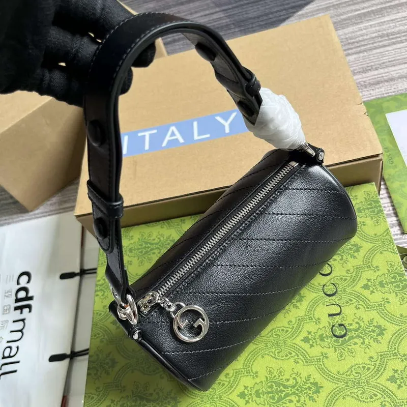 Gucci 760170 Gucci Blondie Mini Shoulder Bag Black