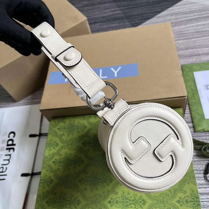 Gucci 760170 Gucci Blondie Mini Shoulder Bag White