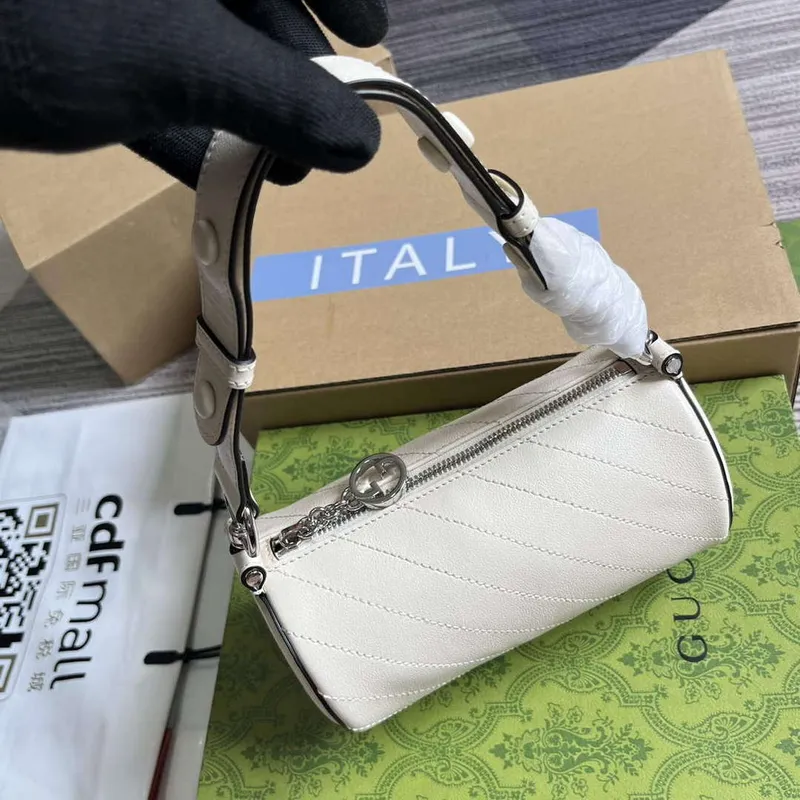 Gucci 760170 Gucci Blondie Mini Shoulder Bag White