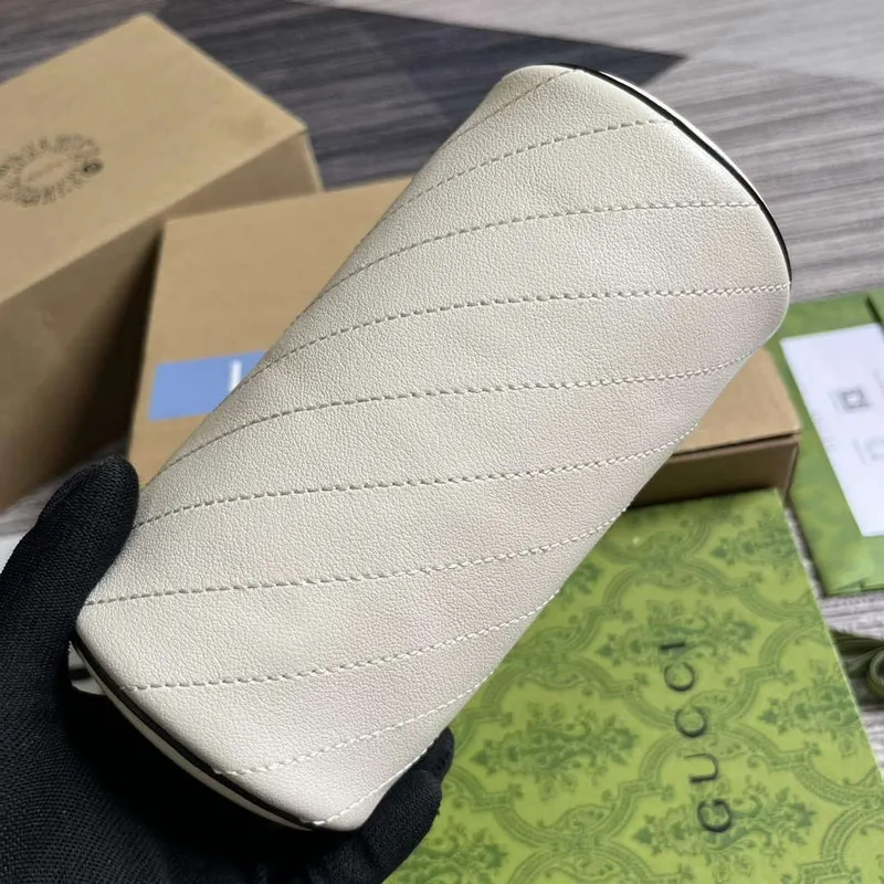 Gucci 760170 Gucci Blondie Mini Shoulder Bag White
