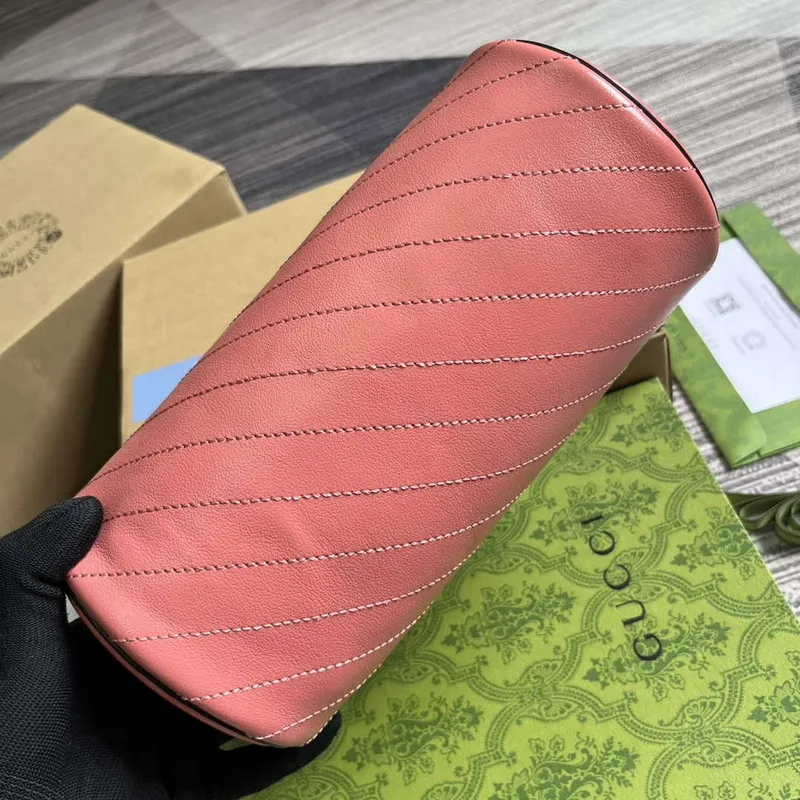 Gucci 760169 Gucci Blondie Small Shoulder Bag Pink