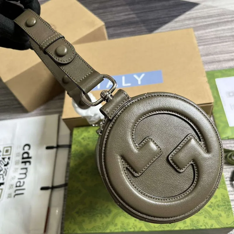 Gucci 760169 Gucci Blondie Small Shoulder Bag Brown