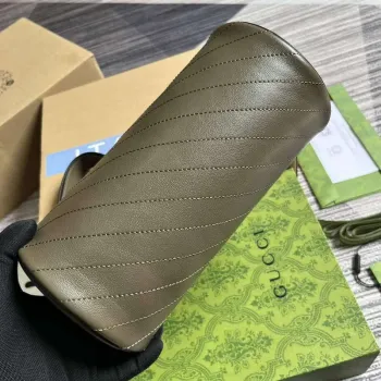 Gucci 760169 Gucci Blondie Small Shoulder Bag Brown