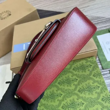 Gucci 764155 Gucci Horsebit 1955 Shoulder Bag Red