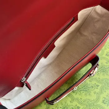 Gucci 764155 Gucci Horsebit 1955 Shoulder Bag Red