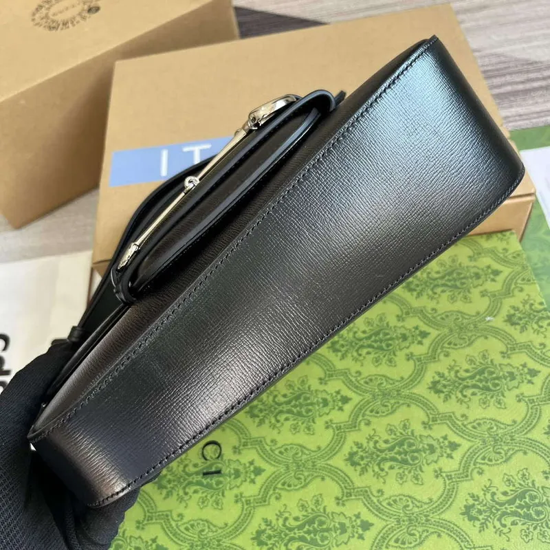 Gucci 764155 Gucci Horsebit 1955 Shoulder Bag Black