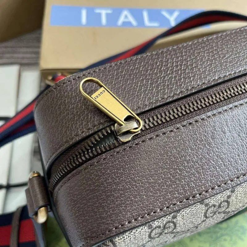 Gucci 767190 Ophidia Medium Messenger Bag Brown