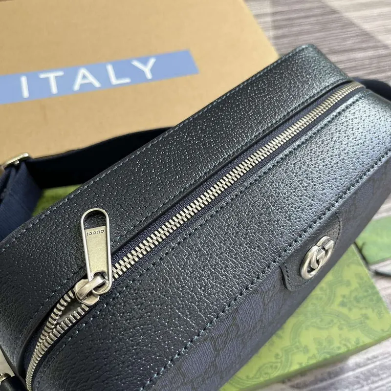 Gucci 767190 Ophidia Medium Messenger Bag Black