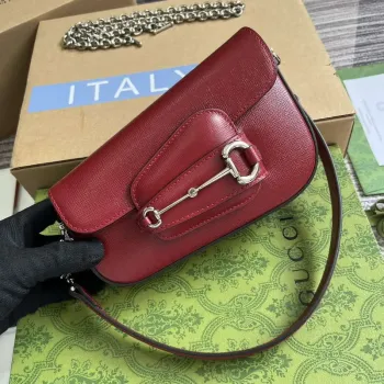 Gucci 774209 Gucci Horsebit 1955 Mini Shoulder Bag Red