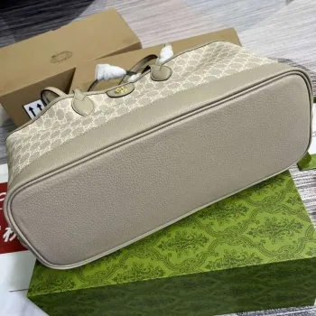 Gucci 739730 Ophidia Medium Tote Bag Oatmeal canvas