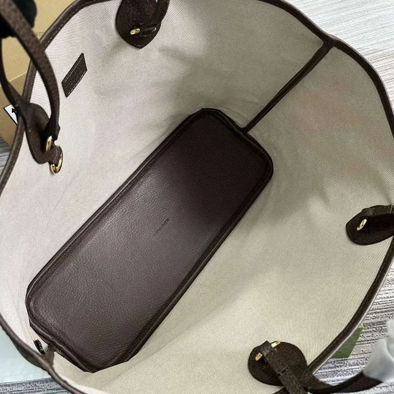 Gucci 739730 Ophidia Medium Tote Bag Brown canvas