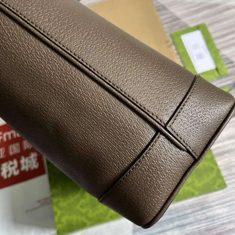 Gucci 739730 Ophidia Medium Tote Bag Brown leather