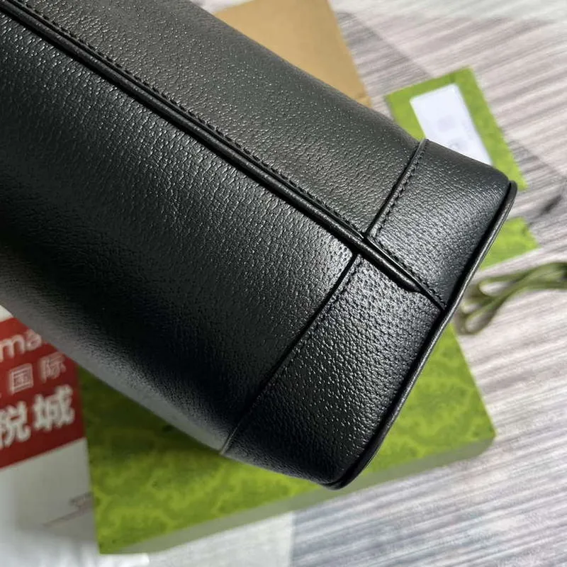 Gucci 739730 Ophidia Medium Tote Bag Black leather