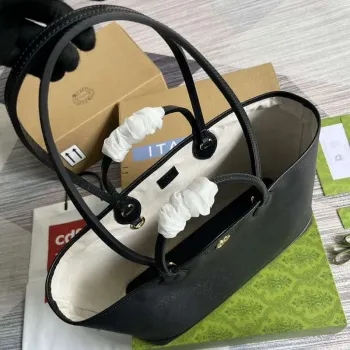 Gucci 739730 Ophidia Medium Tote Bag Black leather