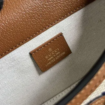 Gucci 699296 Gucci Horsebit 1955 Jumbo GG Mini Bag Blue big G