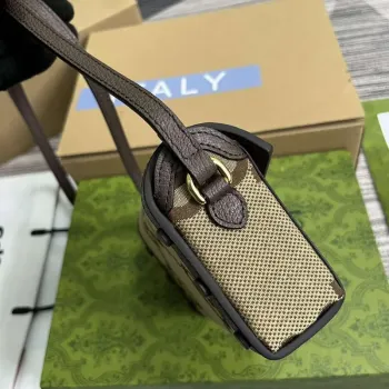 Gucci 699296 Gucci Horsebit 1955 Jumbo GG Mini Bag Brown big G