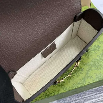 Gucci 699296 Gucci Horsebit 1955 Jumbo GG Mini Bag Brown big G