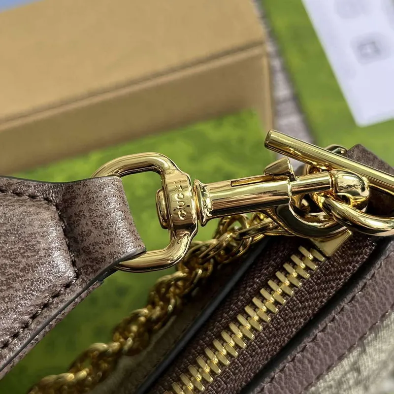 Gucci 735132 Ophidia GG Small Handbag Brown