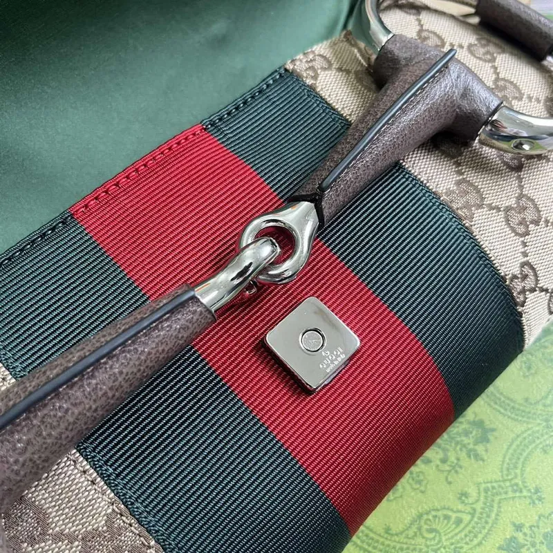 Gucci 764255 Gucci Horsebit Chain Medium Shoulder Bag Brown