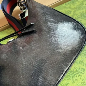 Gucci 699409 Gucci Attache Small Shoulder Bag Black GG