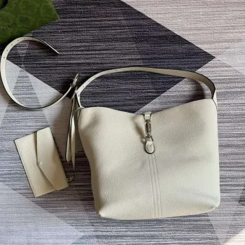 Gucci 763103 Jackie 1961 Small Shoulder Bag White