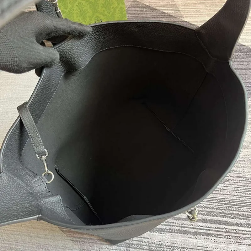 Gucci 763103 Jackie 1961 Small Shoulder Bag Black