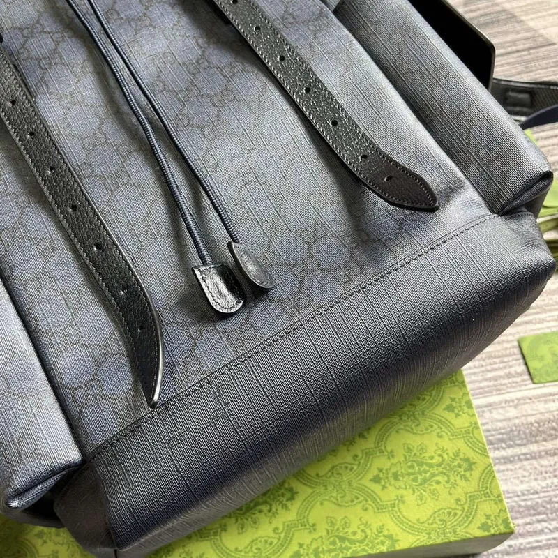 Gucci 598140 Ophidia GG Medium Backpack Blue and black