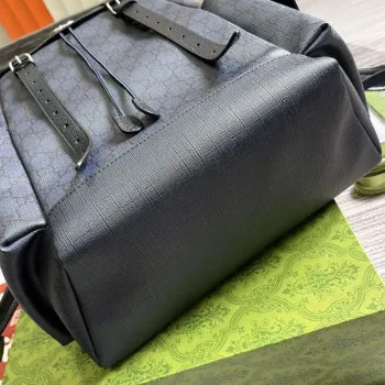 Gucci 598140 Ophidia GG Medium Backpack Blue and black