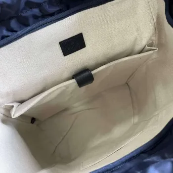 Gucci 598140 Ophidia GG Medium Backpack Blue and black