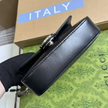 Gucci 760194 Petite GG Super Mini Bag Black