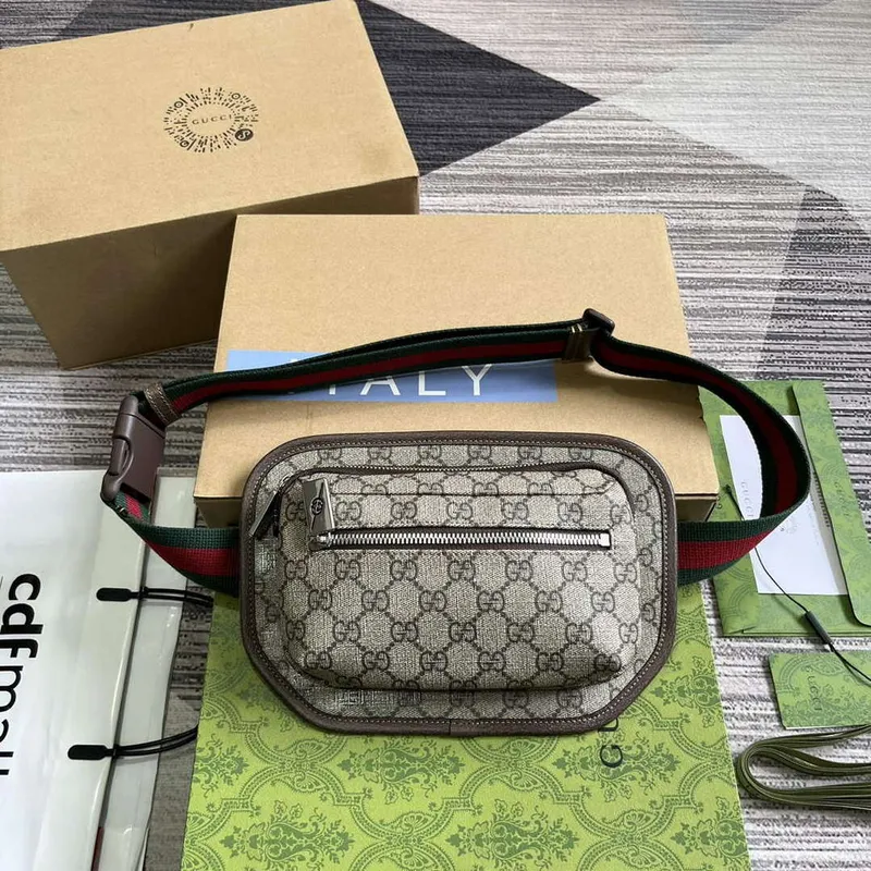 Gucci 760217 GG Belt Bag Brown