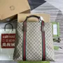 Gucci 763287 GG Tender Medium Tote Bag Beige