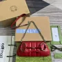 Gucci 764339 Gucci Horsebit Chain Small Shoulder Bag Red