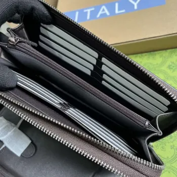 Gucci 336298 GG Travel Document Package Brown