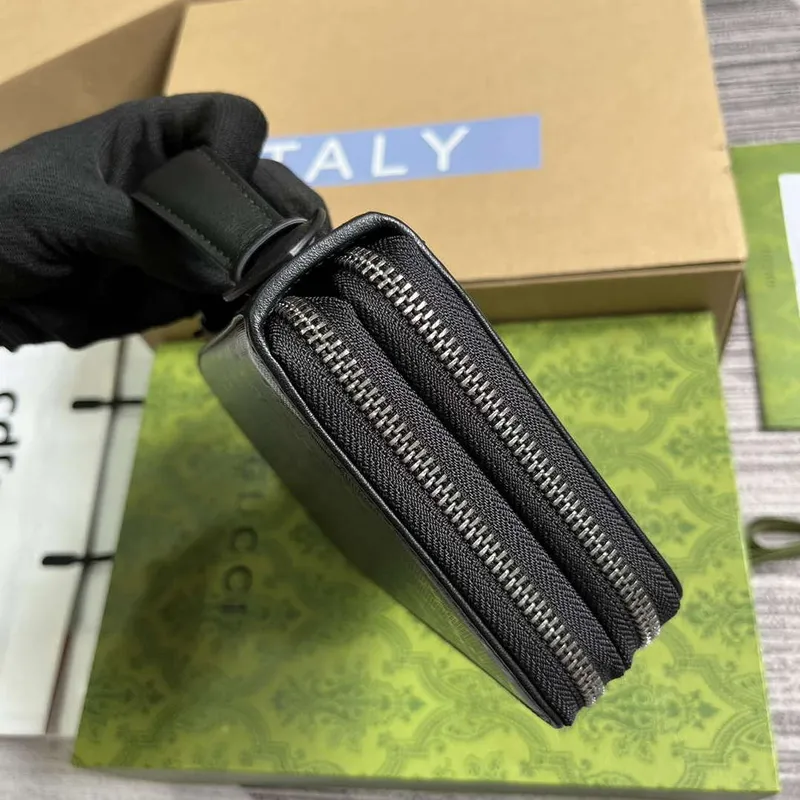 Gucci 336298 Travel Document Package Black