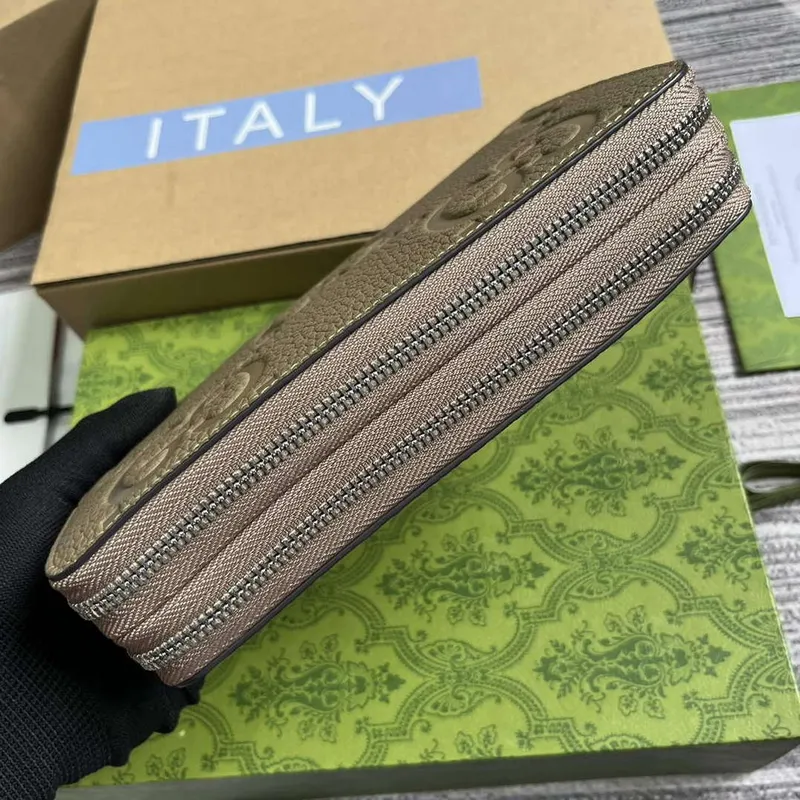 Gucci 751760 Jumbo GG Travel Document Case Grey